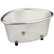 Wahei Freiz Stainless Steel Sink Corner Mesh Strainer Small | Rubber Feet on The Bottom / Japan Made / SUI-712