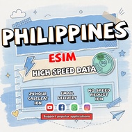 Philippines eSIM 4G/5G High Speed 3-15 Days Daily 1GB/2GB/3GB Instant 24h Email Delivery Unlimited D