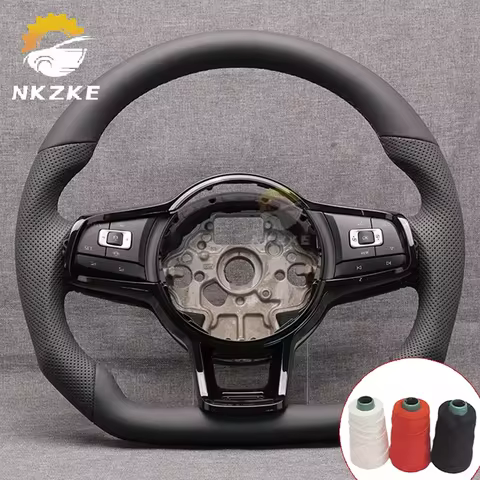 Steering Wheel For Golf 7 7.5 GTI MK7, Equipped With Shift Paddles And Buttons, Black Frame, Car Acc