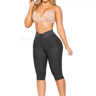 Fajas Colombianas High Waist Women Post Surgery Compression BBL Butt Lifter Pants To Knee Length