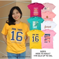 Christian Shirt COTTON Worship Tshirt Family Shirt Verse Gospel Fuchsia Pink Yellow White Peach Teal