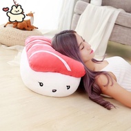 Lifelike Plush Toy for Salmon Sushi,  Cute Japanese Food Shape, Fried Egg, Tuna, Sushi, Soft Pillow,