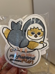 mofusand 鯊魚貓咪刺繡布貼