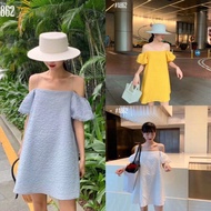 [HCM]Đầm babydoll 2 dây tay phồng có 3 màu