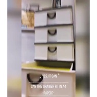 Century Mini Drawer A4 2 TIER Drawer Desk Organzer Mini Rack Rak Kecil 2 TINGKAT Rak A4 Rack Storage