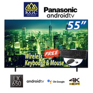 Panasonic 55" 4K HDR Android LED TV TH-55LX650K (Free Wireless Keyboard &amp; Mouse)