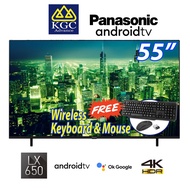 Panasonic 55" 4K HDR Android LED TV TH-55LX650K (Free Wireless Keyboard & Mouse)