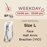 [E-voucher] Meko Bfill Clinic Weekday Hair Removal Size L บัตรกำนัลดิจิทัล เมโกะ บีฟิล คลินิก กำจัดข