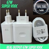 OPPO 67W A78 A98 RENO 7 8T 9 10 11 Super VOOC Fast Charging USB Type C Real Output 67W