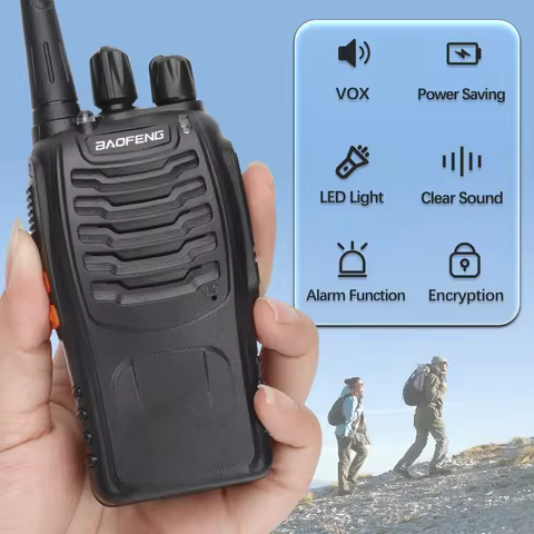 Baofeng BF-888S Pro Walkie Talkie Wireless Copy Frequency Long Range UHF 400-470MHz Portable Ham Two