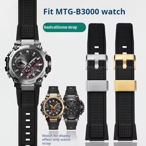 FOr Casio G-SHOCK MTG-B3000B/BD resin silicone Strap MTG B3000 sports watchband men Replacement brac