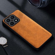 Ốp Điện Thoại Da Cao Cấp Sang Trọng Cho Honor X8a/X8b/X8c/X7a/X7b/X7c/X6a/X6b/X6c Phong Cách Doanh N