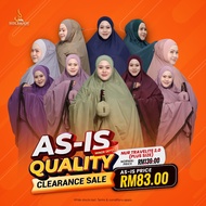 [AS-IS QUALITY] [Plus Size] Telekung Hiqmah Nur Travelite 2.0 Series Telekung Travel Ringan, Kompak 