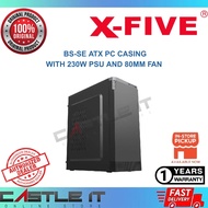 X-Five BS-SE ATX PC Casing with 230W PSU and 80MM Fan