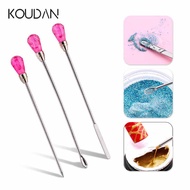 Nail Art Tools Manicure Tools Stainless Steel Stirring Rod Acrylic Powder Liquid UV Gel Spoon 3PCS K