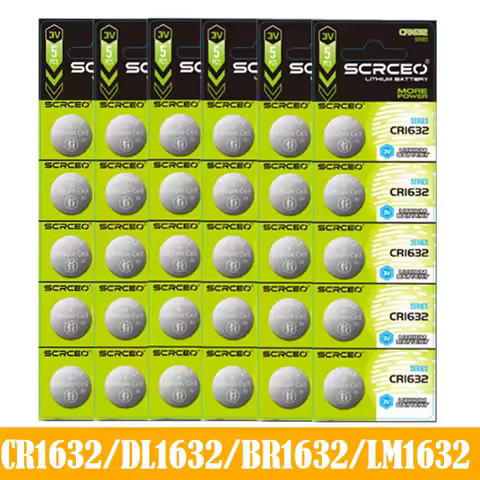 2-60PCS CR1632 Lithium Button Battery CR 1632 DL1632 BR1632 LM1632 ECR1632 3V Coin Cells Batteries F