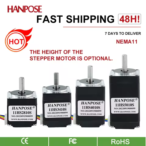 Stepper Motor 0.08N.m/1.0A Nema11 Stepper Motor 11HS2810/11HS3410/11HS4010/11HS5010 motor For 3D Pri