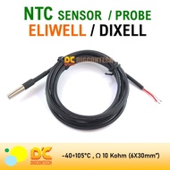 PROBE SENSOR NTC ELIWELL DIXELL 10K OHM 1.5M CAP STAINLESS HITAM