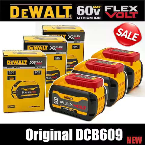 100%Official Genuine Dewalt 60V 9000mAh Battery DCB609 Battery Dewalt FLEXVOLT Technology Advanced B