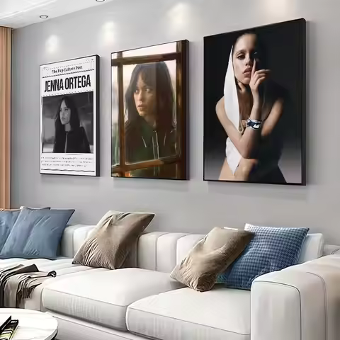 Jenna O-Ortega Poster for Living Room, Bedroom, Office, or Bar, Frameless, Indoor Use, Bedroom Wall 