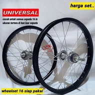 16 inch bicycle Wheelset, ready to use