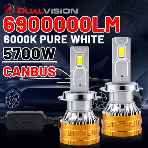 Dualvision 6900000LM 5700W H4 H7 H11 LED CANbus K5C K6C H1 H8 9005 9006 HB3 HB4 Led Headlight 30PCS 