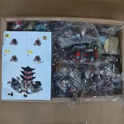 2028pcs Mystery Floating Airjitzu 70751 Asian Shrine Sanctuary Secret Building Block Toys Ornament G