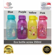 🔥SG READY STOCK🔥(SG INSTOCK)(TUPPERWARE)TUPPERWARE FANCY ECO Bottle screw 350ml Aunthentic original KPOP design