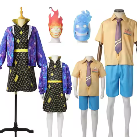 Elemental Amber Cosplay Costume Movie Water Fire Elemental Crazy Element CitySuit Girls Wade Costume
