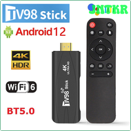 JNTKR TV98 Mini TV Stick Android 12 Support 8K Video 4K Wifi 6 3D TV Box 2.4G&amp;5G Body Feeling Game Set Top Box 2GB 16GB JETJH