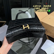 Genuine Genuine Leather Handbag Crocodile Hourglass Bag Backpack Backpack