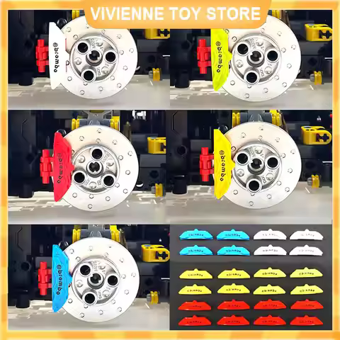 MOC Car Calipers Accessories Compatible With LEGO CADA Mould King 1:8 Technical Vehicles 42115 42143