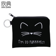 dompet perempuan cute dompet perempuan dompet perempuan murah Water Repellent Cute Cat Face Coin Pur
