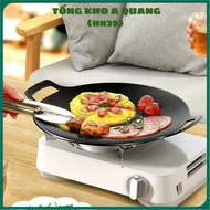 Cast iron pan SIZE 34, stone baking pan non-stick pan size 34 cm Korean non-stick stone pan chao da 