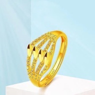 ลดล้างสต็อก3วันสุดท้าย!! แหวนหัวใจชุบทองคำแท้ rings for women แหวนทองไม่ลอก แหวนน่ารักๆ gold jewelry แหวน1สลึง เครื่องประดับชุดไทย ชุบทอง แหวนทอง1สลึง YHGOLD ลายใบมะกอก ทองคำแท้96.5% ทักแชทเลือกขนาดได้ค่ะ