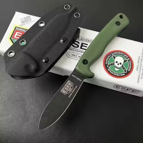 ESEE AGK Straight Knife G10 Handle 1095 High Carbon Steel Blade Outdoor Adventure Hunting Combat Mul