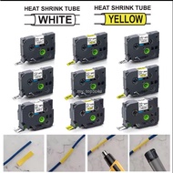 Compatible Brother HSe-611 HSe-621 HSe-631 HSe-211 Hse-221 Hse-231 Heat Shrink Tube Tape for Brother