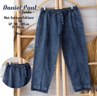 (100% REALPICT) CELANA JEANS WANITA JUMBO SUPER JUMBO 10XL  (BB 100KG - 130KG)