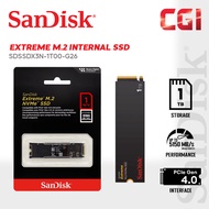 Sandisk Extreme 1TB M.2.NVMe PCIe Gen 4.0 Internal SSD - SDSSDX3N-1T00-G26