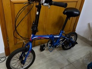 Nippon 兒童 中童 日之車  小型摺疊單車 Folding Bicycle Blue 14-inch Wheels