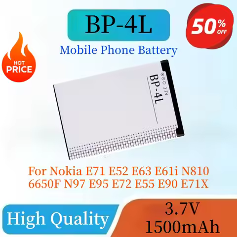 BP-4L BP4L 3.7V 1500mAh Phone Battery For Nokia E71 E52 E63 E61i N810 6650F N97 E95 E72 E55 E90 E71X