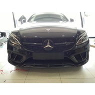 Mercedes Benz W205 Front bumper Canards