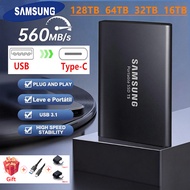 128TB HD Portable hard drive De 64TB 32TB 16TB 8TB 4TB 2TB 1TB and HDD USB3.1 Type C Interface SSD E