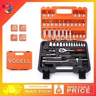 SATAGOOD 53pcs Ratchet Box Socket Set Box Set Spanner Set Wrench Set Tools Set