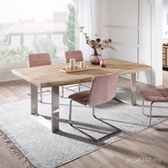 Loft American Craft Club Dining Table Chair Iron Combination Style Industrial Multiplayer Simple Des