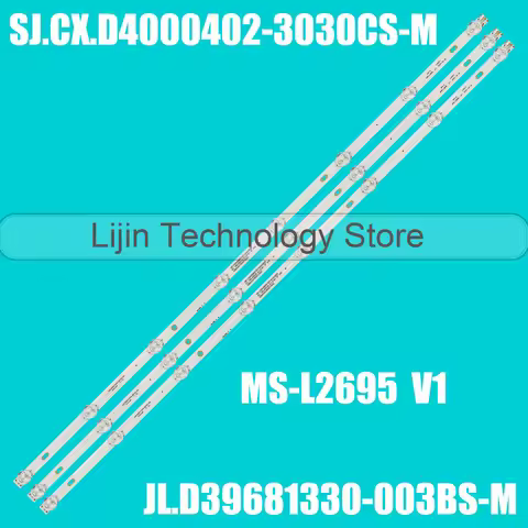 LED BackLight Strip For HTV-LED40FHD100T2 LE-4019N EX-40FS001B NVR-7428-40FHD MS-L2695 V1 TF-LED40S4