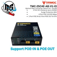 Tarmoc TMC-2SC4E-AB-V1-IO | Media Converter Switch 2FO 4LAN / 2 FO 4 LAN 10/100Mbps POE IN & POE OUT