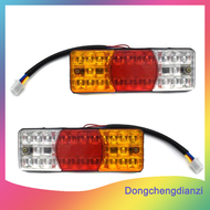 dongchengdianzi ไฟท้าย LED กันน้ำมี3สีสัญญาณเบรกท้ายรถจักรยานยนต์12V