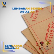 A6 A5/ A4/ 2MM ACRYLIC SHEET/ READYBENING Laminate Sheet