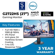 Dell 27 Inch G2722HS Gaming Monitor - Full HD 1080p | 165Hz | Nvidia G-Sync | AMD Freesync Premium |